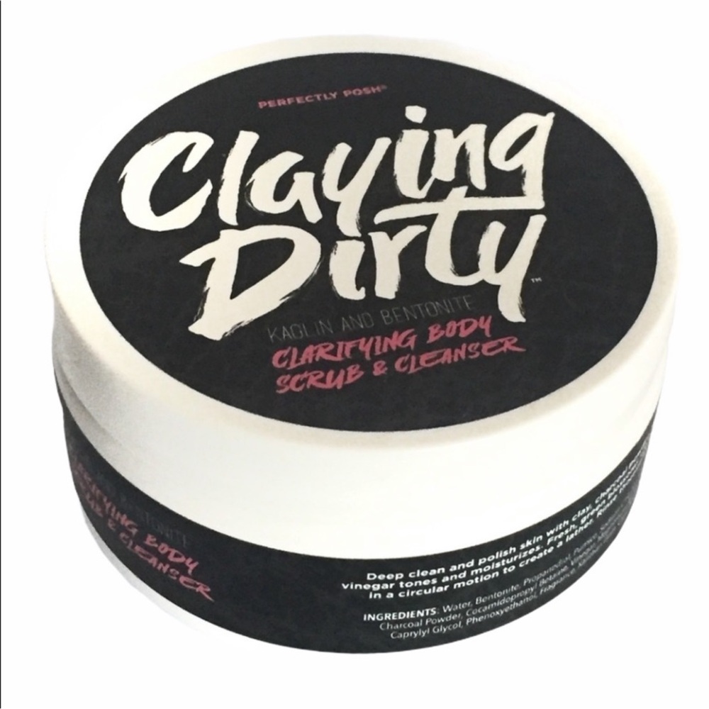 Perfectly Posh~ Claying Dirty scrub, cleanser New, Sealed package